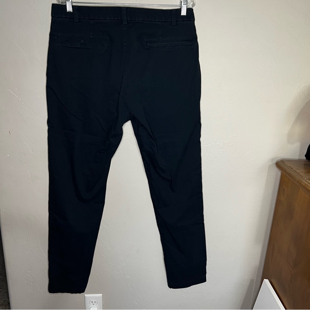 Lululemon Men’s ABC Slim Stretch Cotton Versatwill Trouser Chino Navy Blue Pants - Picture 15 of 16